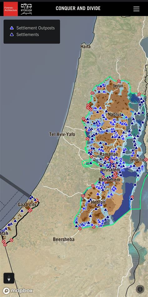 Israel And Palestinian Territories Map AAC