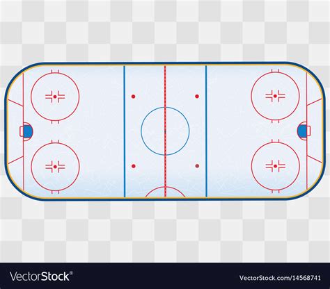 North american ice hockey rink isolated on Vector Image