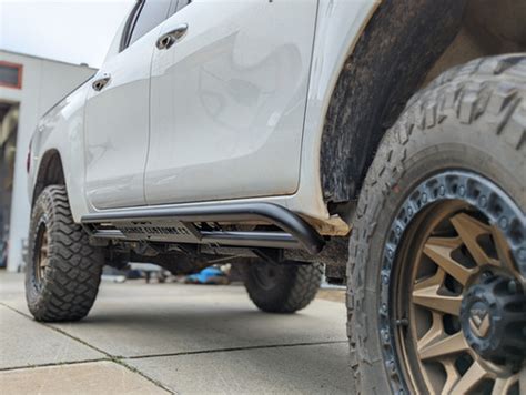 Toyota Hilux N80 Rock Sliders- Dual Cab | Kingz Customs