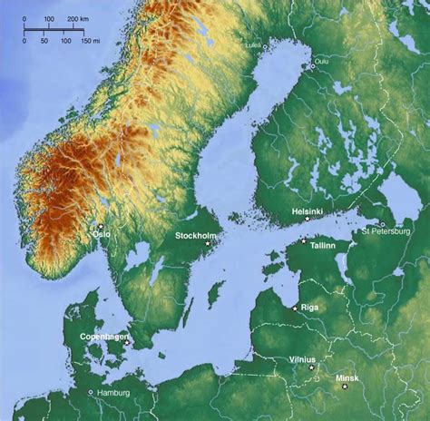 Map of the Baltic Sea Region - Nations Online Project