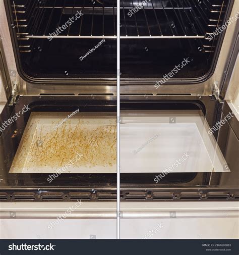 Dirty Clean Oven Before After Cleaning Stock Photo 2164603883 | Shutterstock