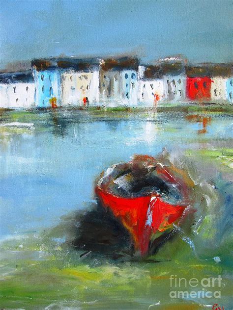 Galway City Ireland Semi Abstract Paintings Painting by Mary Cahalan ...