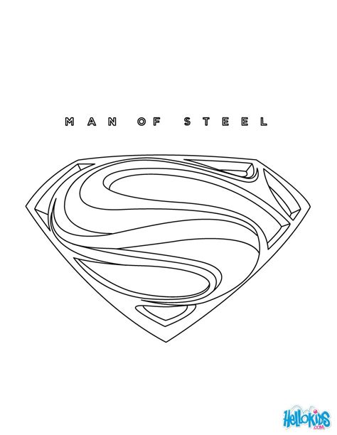 Superman logo coloring pages