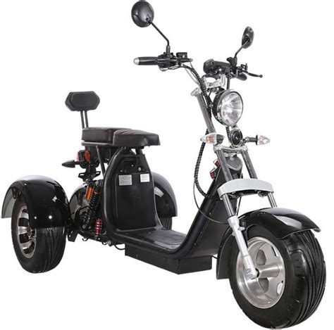 Electric Fat Tire Scooter Trike CityCoco Double Seat Golf Model Bike ...