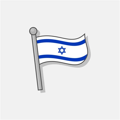 Illustration of Israel flag Template 13258438 Vector Art at Vecteezy