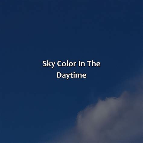 What Color Is The Sky - colorscombo.com