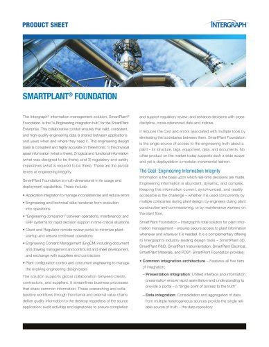 SmartPlant Isometrics Product Sheet - Intergraph - PDF Catalogs ...