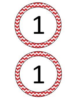 Circle Labels - Numbers 1-10 by The Magical Classroom of Mrs Mathis