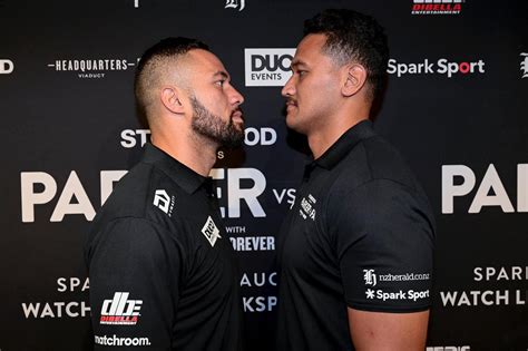 JOSEPH PARKER VS. JUNIOR FA WEIGH-IN & PRESS CONFERENCE FROM NEW ZEALAND | REAL COMBAT MEDIA