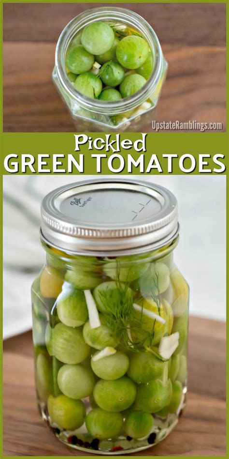 These spicy Pickled Green Tomatoes are a quick and easy way to use up the last of your garden ...