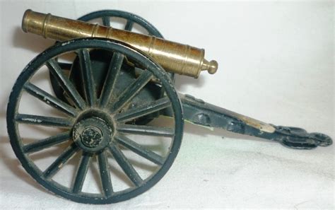 COLLECTIBLE CIVIL WAR REPLICA ARTILLERY CAST IRON & SOLID BRASS MINIATURE CANNON