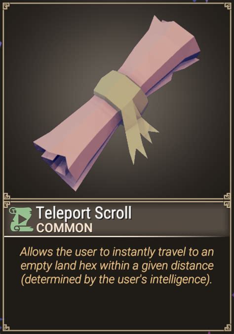 Teleport Scroll - Official For The King Wiki