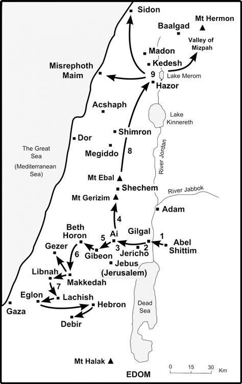 The Israelites cross the River Jordan - The Bible Journey