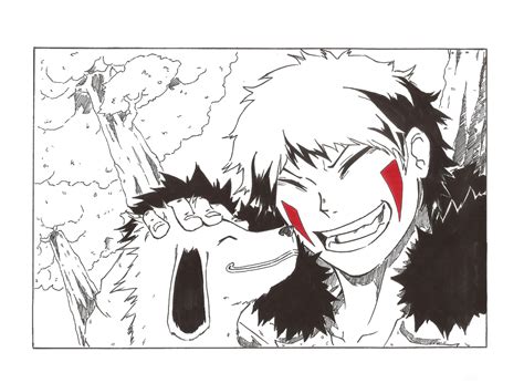 Kiba and Akamaru Reddo - Illustrations ART street