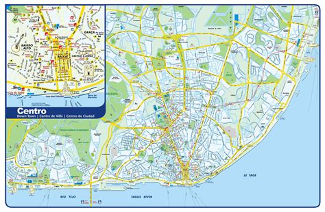 Map of lisbon area - Areas of lisbon map (Portugal)