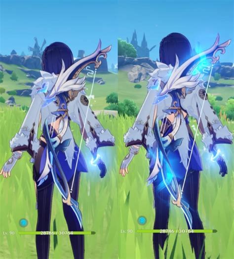 Aqua simulacra will glow when the passive is active : Genshin_Impact