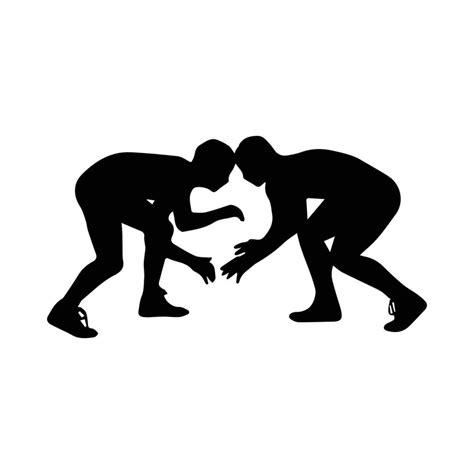 Wrestling silhouette Art 7194207 Vector Art at Vecteezy