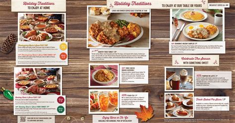 Cracker Barrel menu in Tinley Park, Illinois, USA