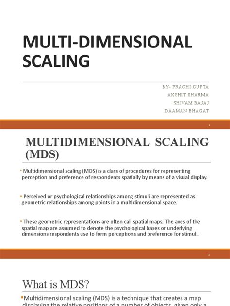 Multi-Dimensional Scaling | PDF | Cognition | Teaching Mathematics