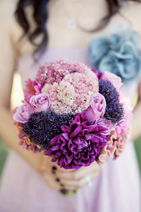 Purple Dahlias | Bouquet Wedding Flower