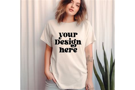 Comfort Colors C1717 Ivory Shirt Mockup Graphic by MockupStore · Creative Fabrica