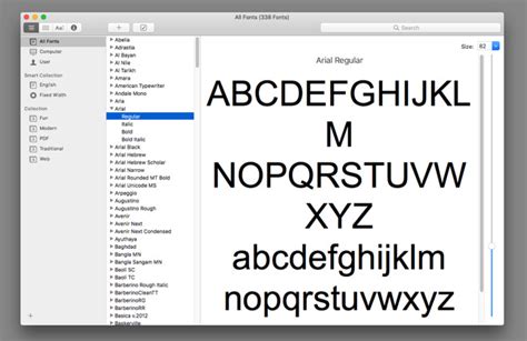 How to add or remove fonts on the Mac with Font Book