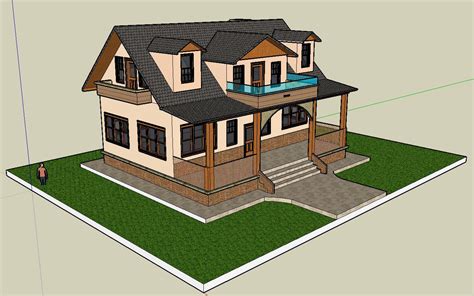 Sketchup House Model Free Download - Image to u