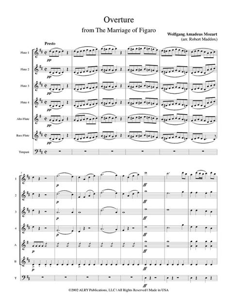 Buy Marriage of Figaro Overture Online at $21 - Flute World