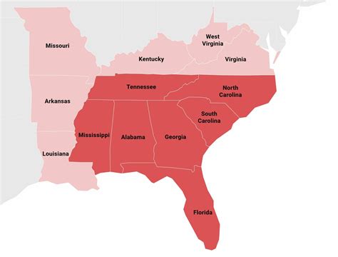 USA Southeast Region Map—Geography, Demographics and More | Mappr