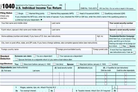 1040 Form 2021 Federal Income Tax Return | Printable Form 2021