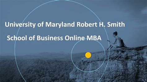 University of Maryland Online MBA - YouTube