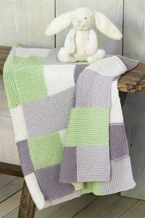 Blanket With Squares Knitting Pattern | The Knitting Network | Knitted blanket squares, Knitting ...