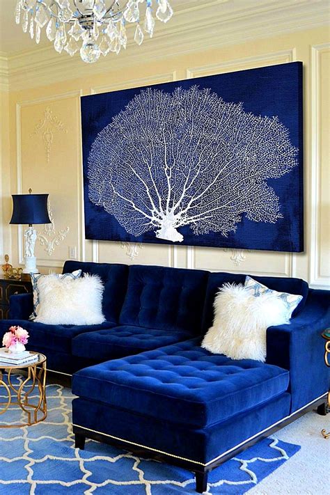 20+ Blue Living Room Furniture - HOMYHOMEE