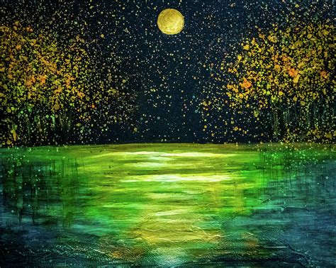 Night landscape Painting by Lilia D - Pixels