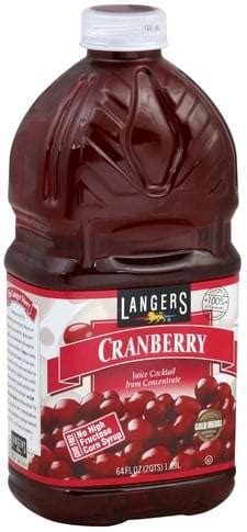 Langers Cranberry Juice Cocktail - 64 oz, Nutrition Information | Innit