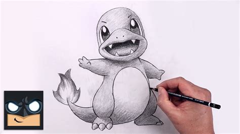 How To Draw Charmander | Pokemon Sketch Tutorial (Step by Step)