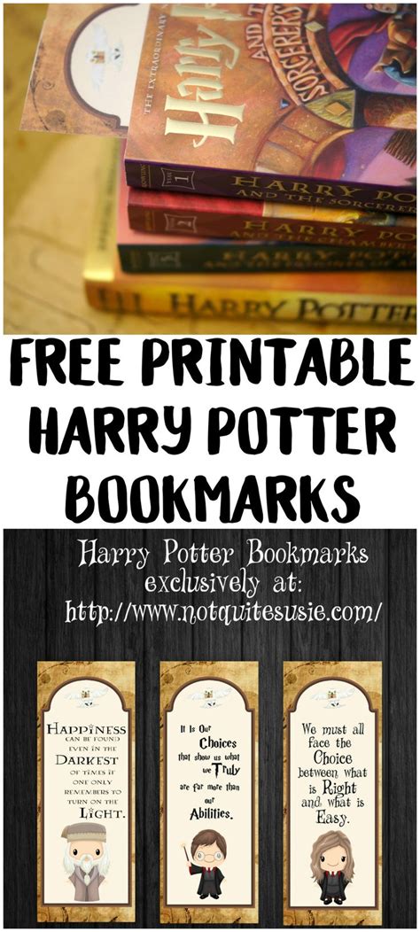 Free Printable Harry Potter Bookmarks | Harry potter bookmark, Harry potter printables free ...