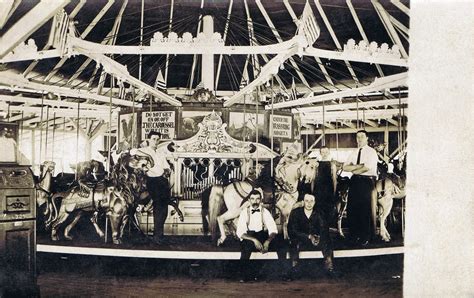 A real photo close up view of one of the Carousel's that was once at Allentown, Pennsyylvania's ...