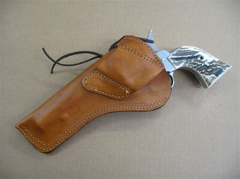 Ruger Vaquero 7 1/2 Single Action Revolver Leather Cross Draw Holster TAN RH Sports & Outdoors ...