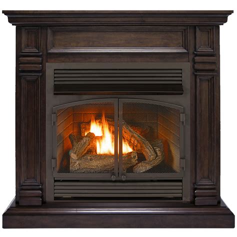 Duluth Forge Dual Fuel Ventless Fireplace - 32,000 BTU, Remote Control, Chocolate Finish ...