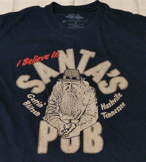 Dive Bar Shirt Club I Believe Santa's Pub Nashville Tennessee T-Shirt ...