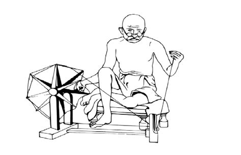 Mahatma gandhi charkha drawing – Artofit