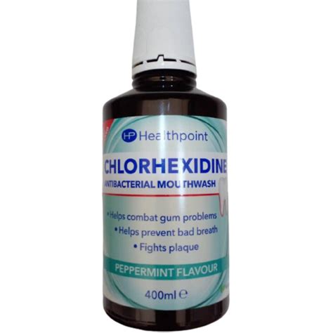 Chlorhexidine Mouthwash - Peppermint Flavour, 400ml - Asset Pharmacy