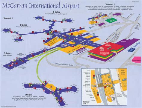 McCarran airport map - Map of McCarran airport (United States of America)