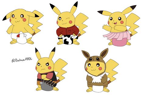 Pikachu Playing Dress-Up 2 part 1 by OtterPupRiver on DeviantArt