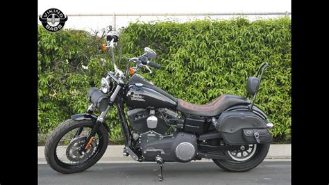 2015 Harley-Davidson Dyna Street Bob Motorcycle Saddlebags Review - vikingbags.com - YouTube