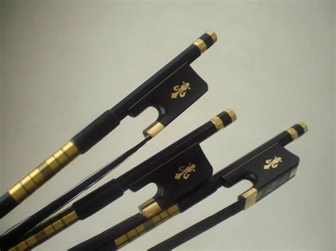 3 PCs Quality Cello Bow 4/4 Black Carbon Fiber Bow with Black Hair Cello Bow, Carbon Black ...