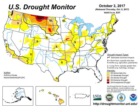 U.S. Drought Monitor Update for October 3, 2017 | National Centers for Environmental Information ...