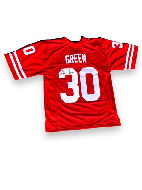 Ahman Green #30 NEBRASKA CORNHUSKERS Custom Football Jersey PSA Certif ...