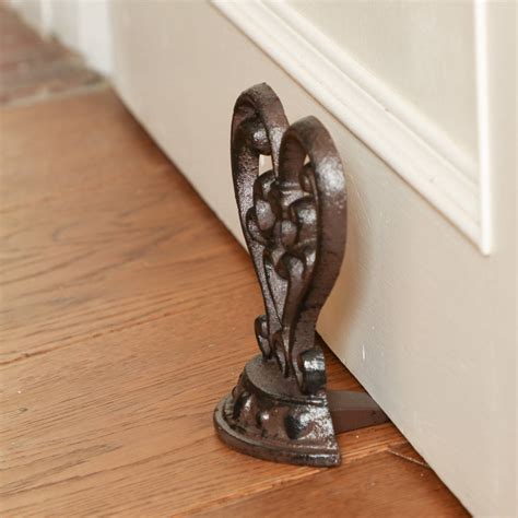 scrolled heart cast iron door stop by dibor | notonthehighstreet.com